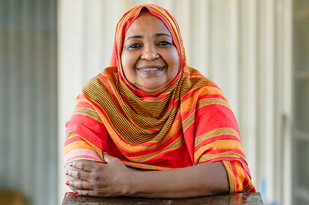 Halima smiling